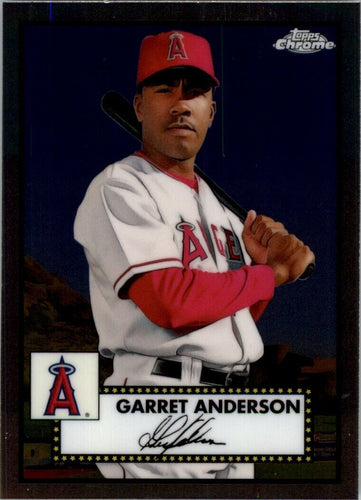 2021 Topps Chrome Platinum Anniversary Garret Anderson Los Angeles Angels #599