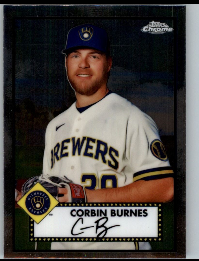 2021 Topps Chrome Platinum Anniversary Corbin Burnes Milwaukee Brewers #281