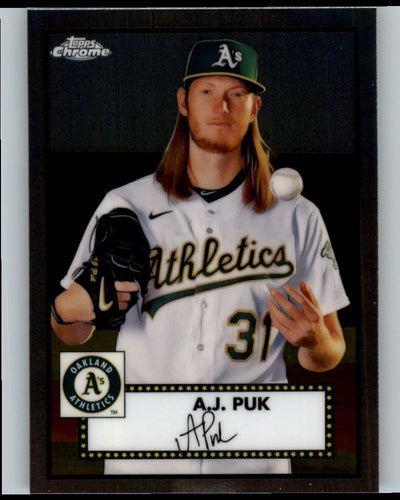 2021 Topps Chrome Platinum Anniversary A.J. Puk Oakland Athletics #418