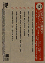 Load image into Gallery viewer, 2021 Topps Chrome Platinum Anniversary Sparky Anderson Detroit Tigers #625