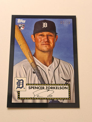 2022 Topps SPENCER TORKELSON National NSCC  1952 RC Tigers black #ed 05/10