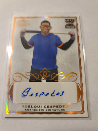 2020 Leaf Trinity Yoelqui Cespedes Bronze Auto XRC White Sox Top Prospect Nice!