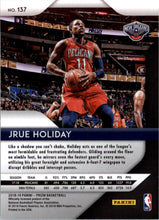 Load image into Gallery viewer, 2018-19 Panini Prizm Jrue Holiday New Orleans Pelicans #137