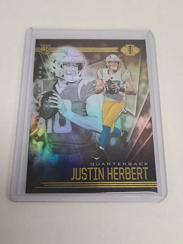 2020 Panini Illusions Football Justin Herbert Rookie Card RC #7 Chargers
