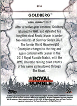 Load image into Gallery viewer, 2021 Topps Finest WWe Goldberg #RP-46