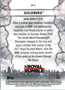 2021 Topps Finest WWe Goldberg #RP-46