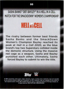 2021 Topps WWE Women's Division Sasha Banks #86