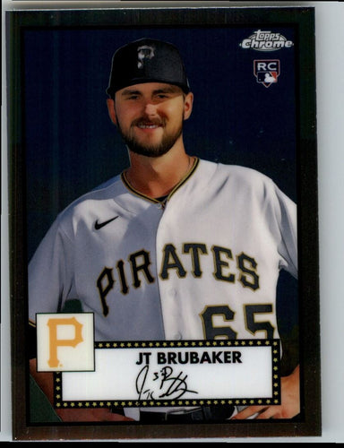 2021 Topps Chrome Platinum Anniversary JT Brubaker Pittsburgh Pirates #140