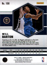 Load image into Gallery viewer, 2020-21 Panini Mosaic Will Barton Denver Nuggets #158