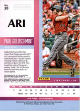 Load image into Gallery viewer, 2018 Panini Chronicles Status Paul Goldschmidt Arizona Diamondbacks #20