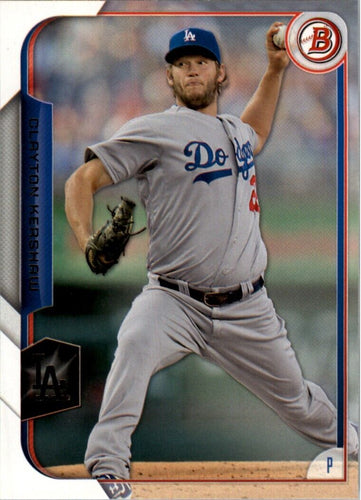 2015 Bowman Clayton Kershaw Los Angeles Dodgers #1