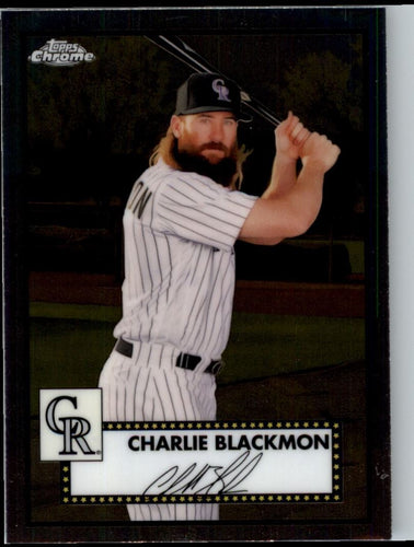 2021 Topps Chrome Platinum Anniversary Charlie Blackmon Colorado Rockies #195