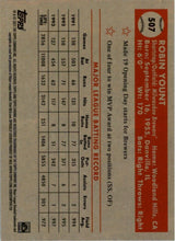 Load image into Gallery viewer, 2021 Topps Chrome Platinum Anniversary Robin Yount Milwaukee Brewers #507