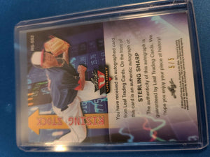 Sterling Sharp Washington Nationals 2019 Leaf Valiant Rising Stock AUTO RC 5/5