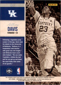 2016-17 Panini Contenders Draft Picks Old School Colors Anthony Davis Kentucky