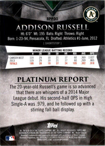 2014 Bowman Platinum Prospects Addison Russell Oakland Athletics #BPP30