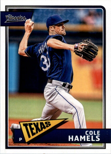 2018 Panini Donruss Classics Cole Hamels Texas Rangers #35
