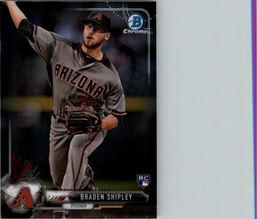 2017 Bowman Chrome Braden Shipley RC Arizona Diamondbacks #59