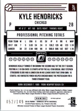 Load image into Gallery viewer, 2017 Honus Bonus Fantasy Baseball Career Stats Kyle Hendricks 31 Wins Kyle