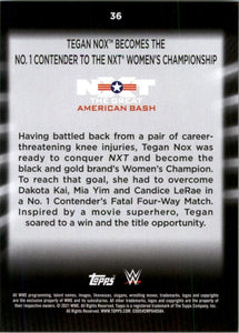 2021 Topps WWE Women's Division Tegan Knox #36