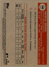 Load image into Gallery viewer, 2021 Topps Chrome Platinum Anniversary Patrick Weigel Atlanta Braves #105