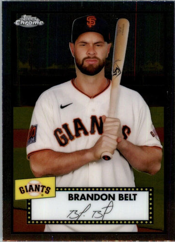 2021 Topps Chrome Platinum Anniversary Brandon Belt San Francisco Giants #417