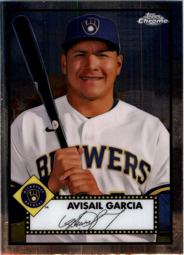 2021 Topps Chrome Platinum Anniversary Avisail Garcia Milwaukee Brewers #455