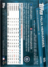 Load image into Gallery viewer, 2017 Topps Chrome Felix Hernandez Seattle Mariners #20