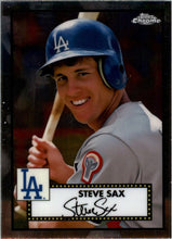 Load image into Gallery viewer, 2021 Topps Chrome Platinum Anniversary Steve Sax Los Angeles Dodgers #690