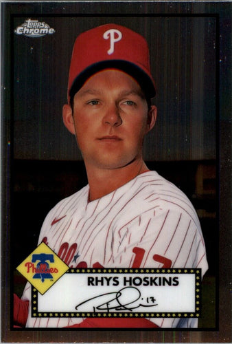 2021 Topps Chrome Platinum Anniversary Rhys Hoskins Philadelphia Phillies #300