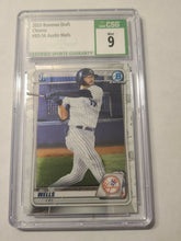 Load image into Gallery viewer, 2020 Bowman Chrome Austin Wells Rc #BD-56 CSG 9