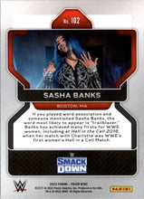 Load image into Gallery viewer, 2022 Panini WWE Prizm Sasha Banks #102