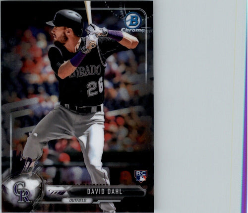 2017 Bowman Chrome David Dahl RC Colorado Rockies #31