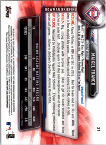 2017 Bowman Chrome Maikel Franco Philadelphia Phillies #37