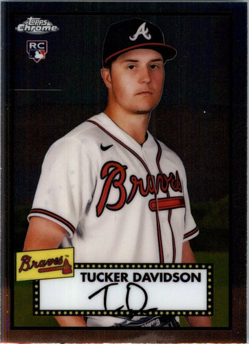 2021 Topps Chrome Platinum Anniversary Tucker Davidson Atlanta Braves #25
