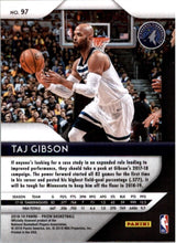 Load image into Gallery viewer, 2018-19 Panini Prizm Taj Gibson Minnesota Timberwolves #97