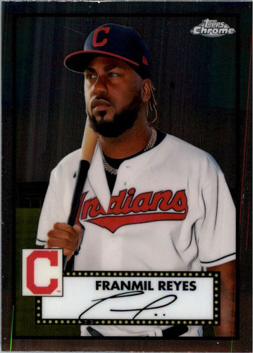 2021 Topps Chrome Platinum Anniversary Franmil Reyes Cleveland Indians #413