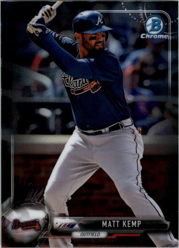 2017 Bowman Chrome Matt Kemp Atlanta Braves #99