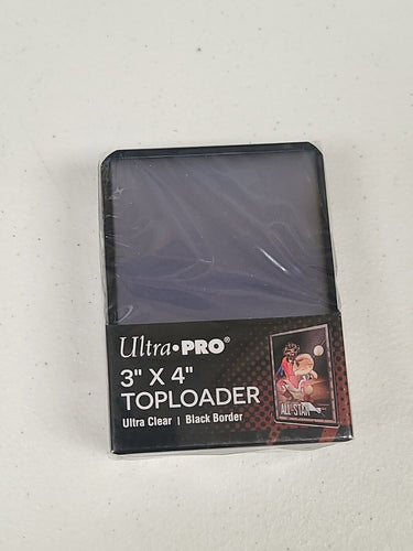 25 Ultra Pro 3x4 BLACK BORDER TOPLOADERS Standard Size Trading Card Rigid Sports
