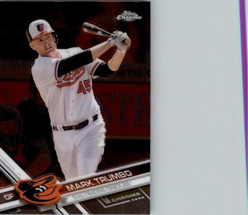 2017 Topps Chrome Mark Trumbo Baltimore Orioles #23