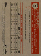Load image into Gallery viewer, 2021 Topps Chrome Platinum Anniversary Sherten Apostel RC Texas Rangers #95