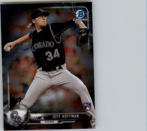 2017 Bowman Chrome Jeff Hoffman RC Colorado Rockies #61