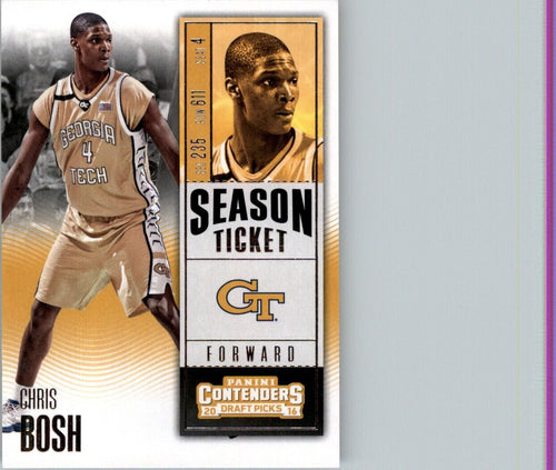 2016-17 Panini Contenders Draft Picks Chris Bosh Georgia Tech Yellow Jackets #16
