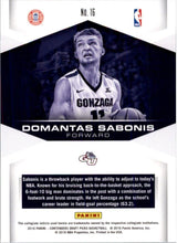 Load image into Gallery viewer, 2016-17 Panini Contenders Draft Picks Domantas Sabonis Gonzaga Bulldogs #16