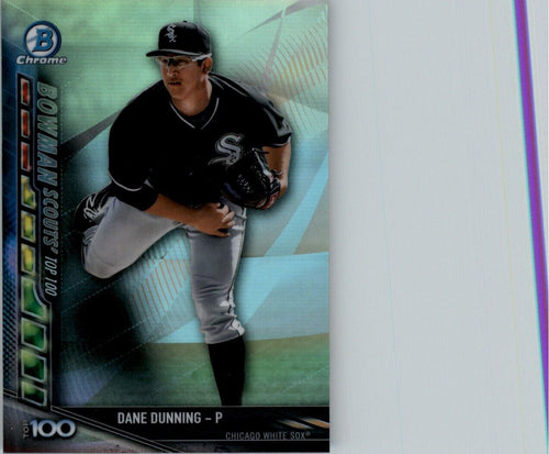2017 Bowman Chrome Scouts' Updates Dane Dunning Chicago White Sox #BSU-DD