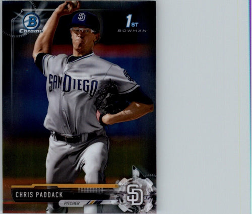 2017 Bowman Chrome Prospects Chris Paddack San Diego Padres #BCP243