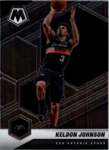2020-21 Panini Mosaic Keldon Johnson San Antonio Spurs #136
