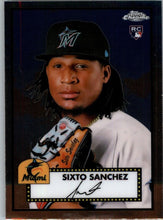 Load image into Gallery viewer, 2021 Topps Chrome Platinum Anniversary Sixto Sanchez Miami Marlins #17
