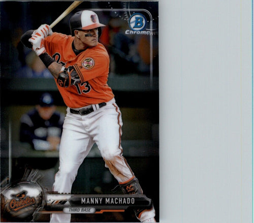 2017 Bowman Chrome Manny Machado Baltimore Orioles #35