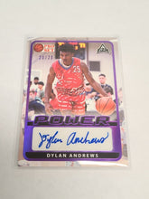 Load image into Gallery viewer, DYLAN ANDREWS 2021-22 LEAF PRO SET PURPLE REFRACTOR AUTO RC #20/20 UCLA